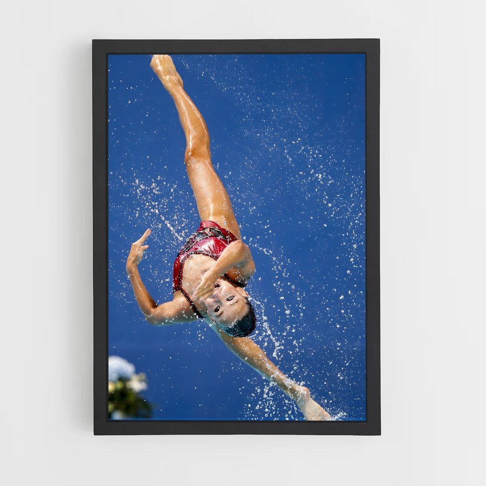 Poster Plongée Artistique – affiche Natation synchronisée (vue 2)
